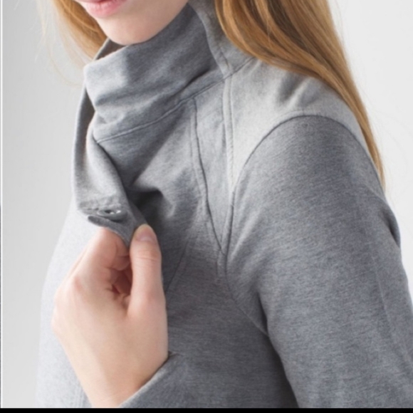 Lululemon Coast Wrap Heathered Mod Medium Grey 6 - Picture 4 of 12